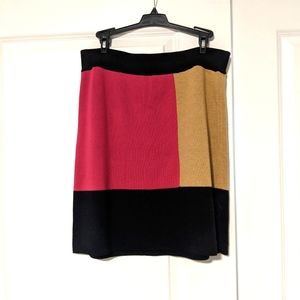 Color Blocked Loft Skirt